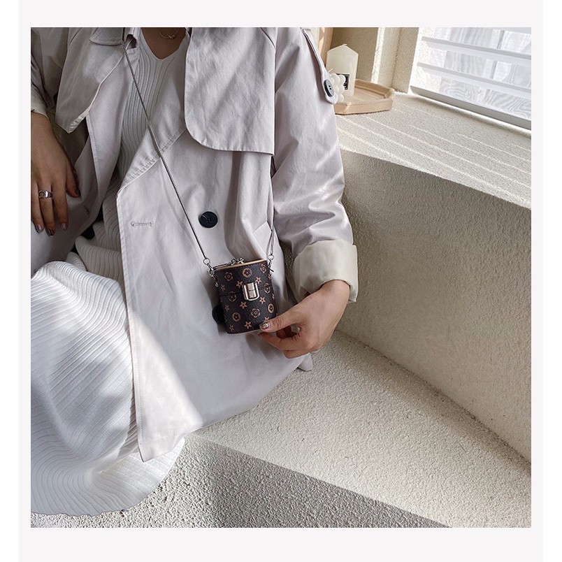 Túi đeo chéo dạng ống tròn thời trang sành điệu cho nữ