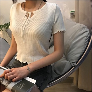 Áo dây nữ kiểu thắt nơ trước ngực