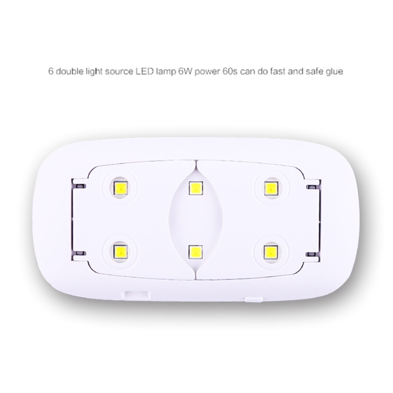 Đèn LED UV 6W Giúp Sấy Khô Sơn Móng Tay Kèm Đồng Hồ Hẹn Giờ 60s