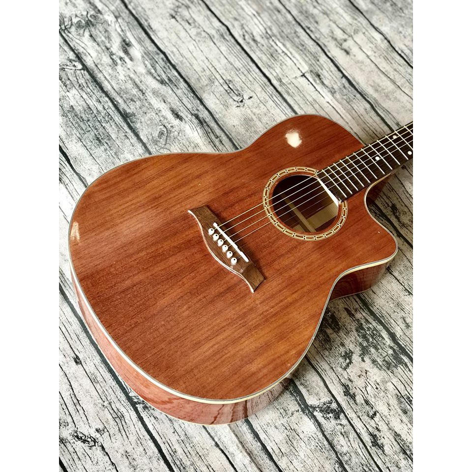 Guitar Acoustic gỗ thịt HD-F75Sv có EQ kết nối ra loa