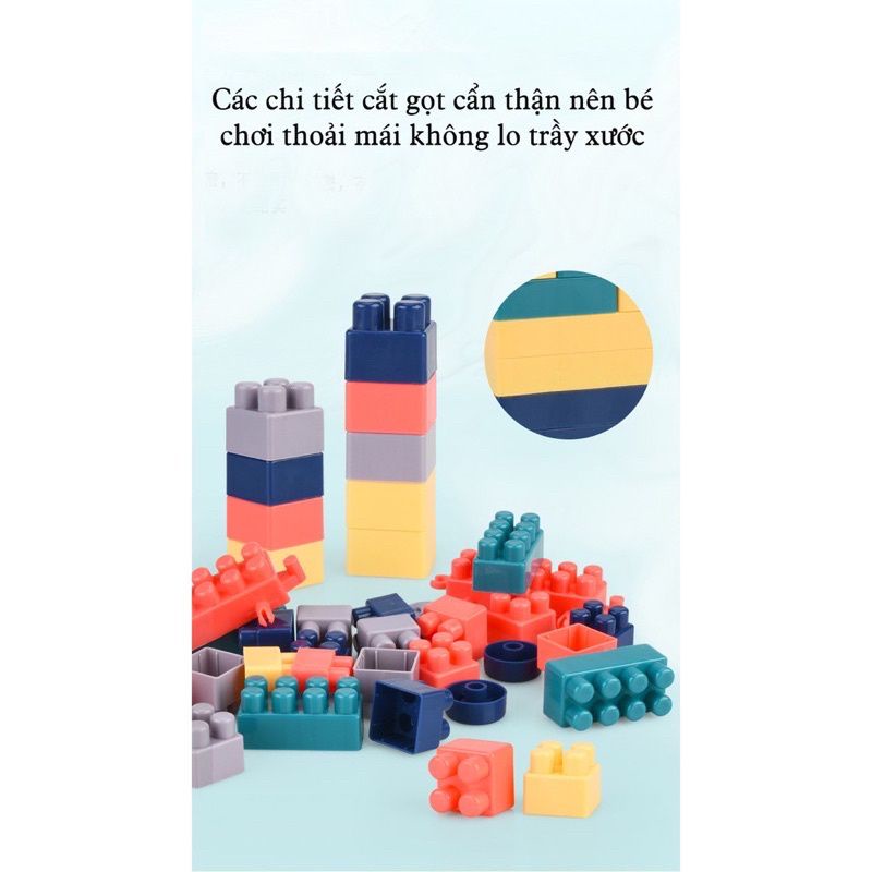 (Loại Tốt) Bộ lego xếp hình 520 chi tiết, đồ chơi trí tuệ cho bé, dễ lắp ghép, giúp bé sáng tạo, tư duy tốt