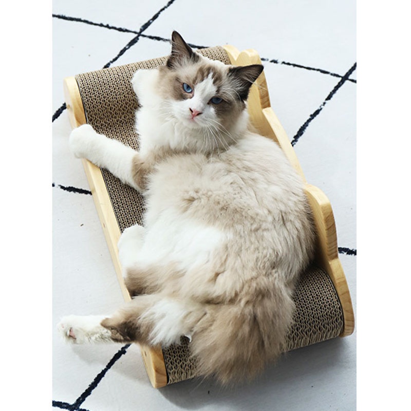 HamshMoc Giường gỗ 2 trong 1 cho mèo cưng