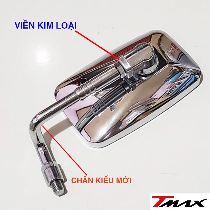 GƯƠNG  TRÁI  VUÔNG  KIỂU  MÔ  TÔ  CHÂN  10  LI