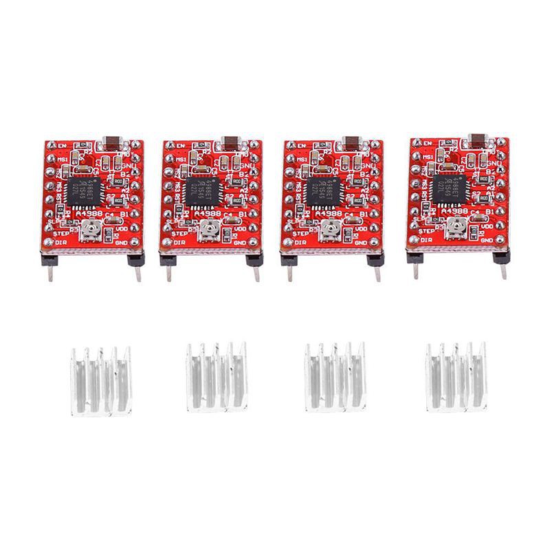 CNC Shield Board for UNO R3 + 4Pcs A4988 Stepper Motor Driver For Arduino 3D Printer