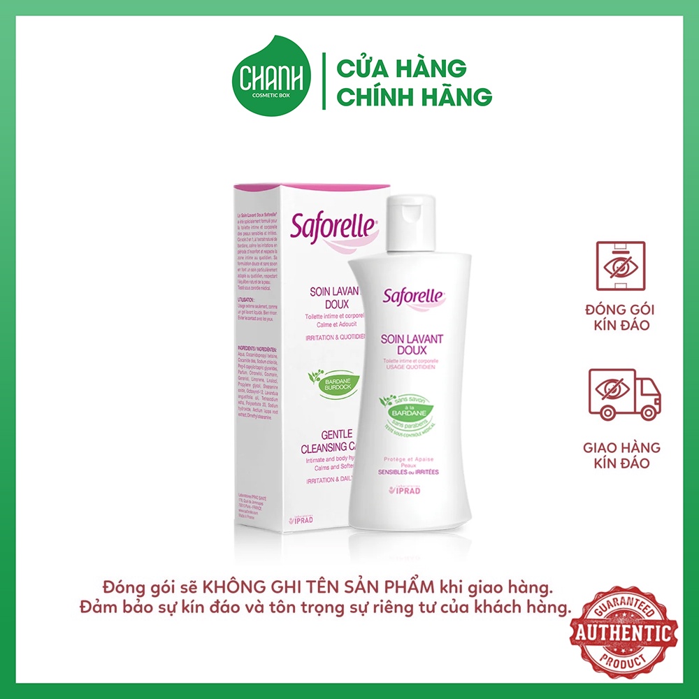 Dung dịch vệ sinh Saforelle gentle cleasing care