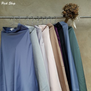 Pick Shop - Ảnh thật - Chân váy lụa dáng dài V004