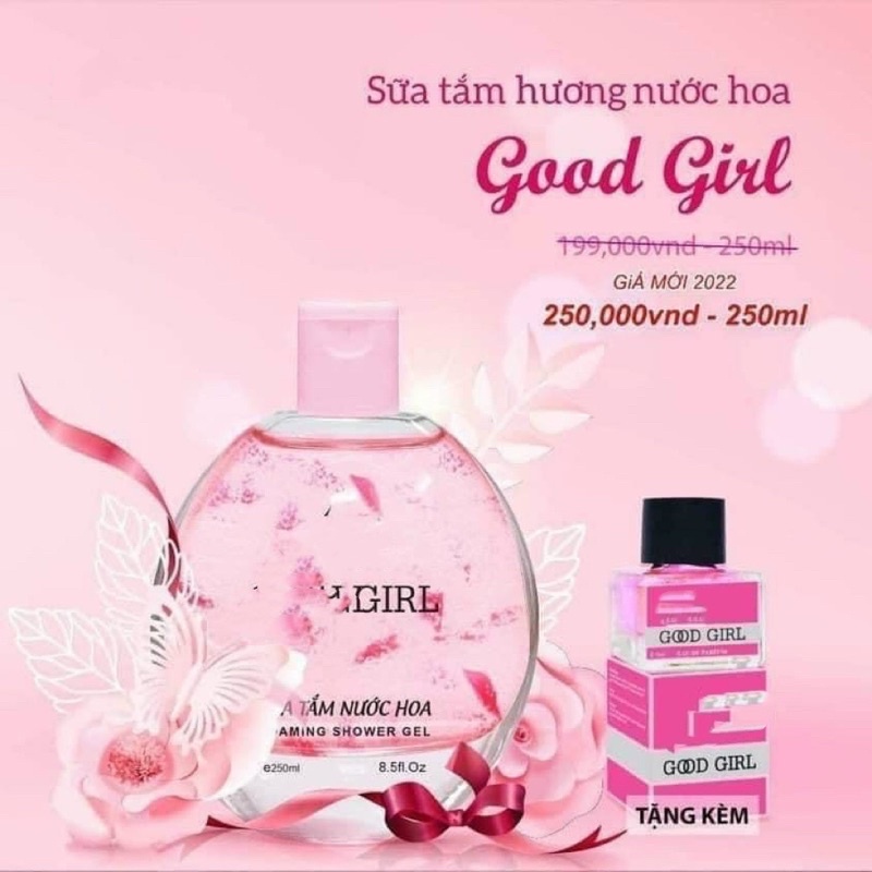 sữa tắm nước hoa tặng mini y hình