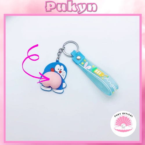 Móc khóa xả stress cute anime cặp đôi gấu bông dễ thương PUKYN MK01