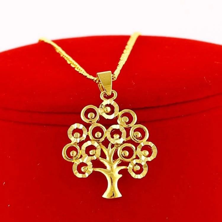 Dây chuyền mặt hình cây thông ❤️❤️ Dây chuyền nữ mạ vàng thiết kế cao cấp - VB008