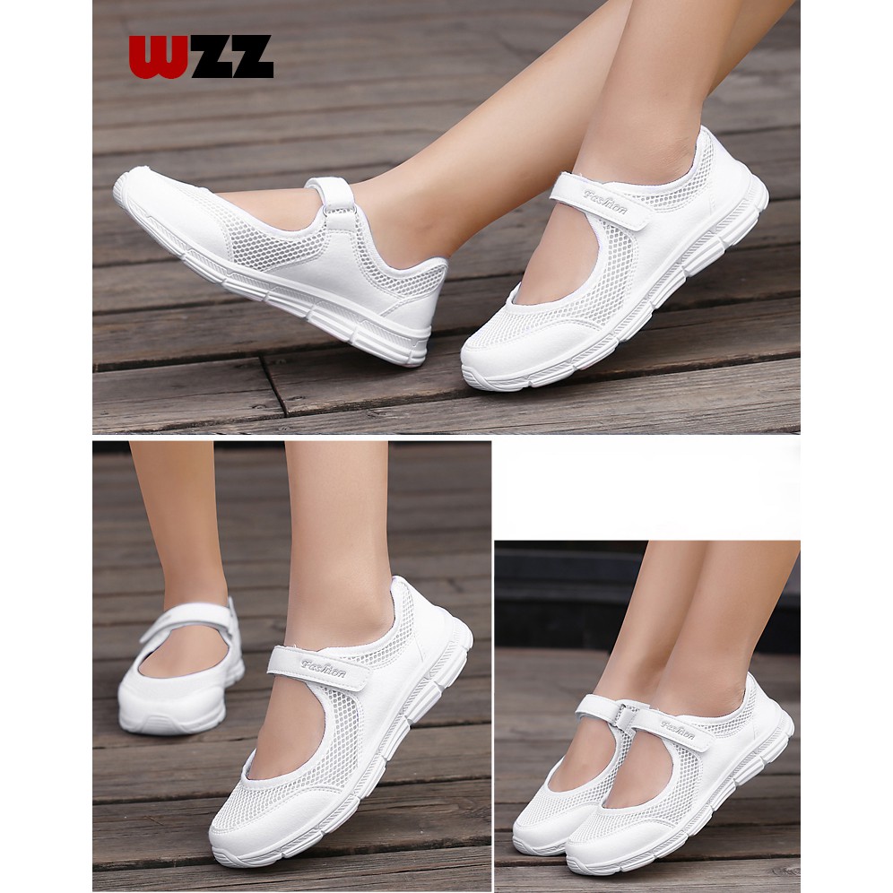 Giày thể thao WZZ siêu nhẹ thoáng khí thời trang năng động cho nữ trung niên size 35-42