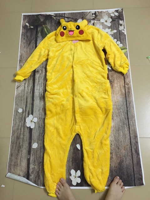 BỘ ĐỒ LIỀN THÂN HÌNH THÚ TRẺ EM - PIKACHU