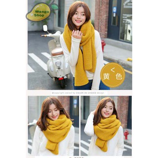 Khăn len sợi to Style Hàn Quốc ( Khăn couple khăn len đôi )