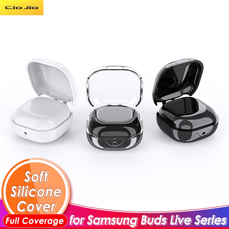 Vỏ Bảo Vệ Hộp Đựng Tai Nghe Mềm Chống Rơi Trong Suốt Cho Samsung Galaxy Buds 2/Live/Pro