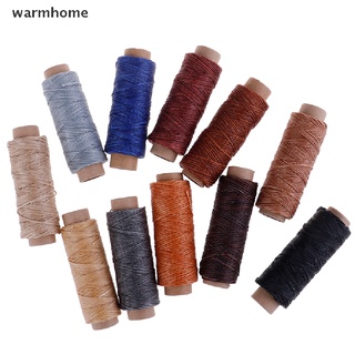 warmhome 50m/Roll Leather Sewing Flat Waxed Thread Wax String Hand Stitching Craft 150D RFT