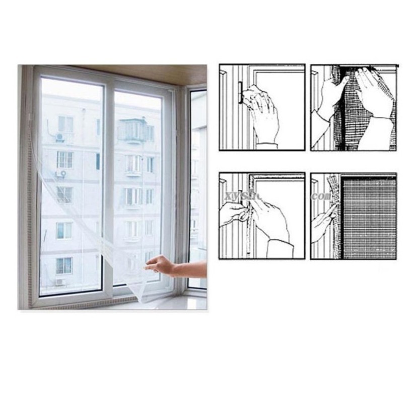 Rèm chống muỗi 1.3m x 1.5m - rèm cửa sổ  1328