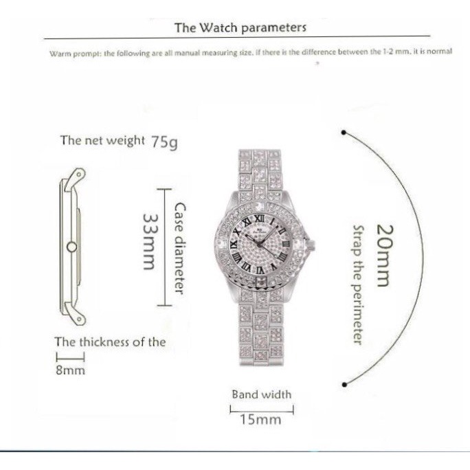 Đồng Hồ Nữ BS Sister Thời Trang Vỏ Kim Loại Đính Đá Cao Cấp | BigBuy360 - bigbuy360.vn