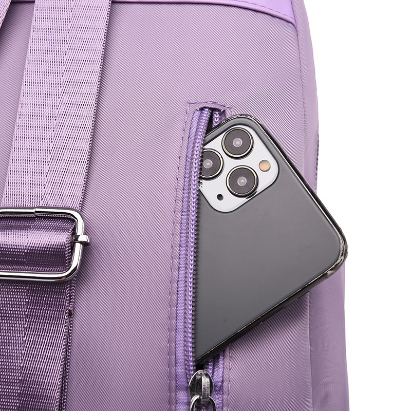 Ba Lô Đi Học Vải Canvas Siêu Nhẹ Thiết Kế Cỡ Lớn Thời Trang Xinh Xắn Cho Nữ