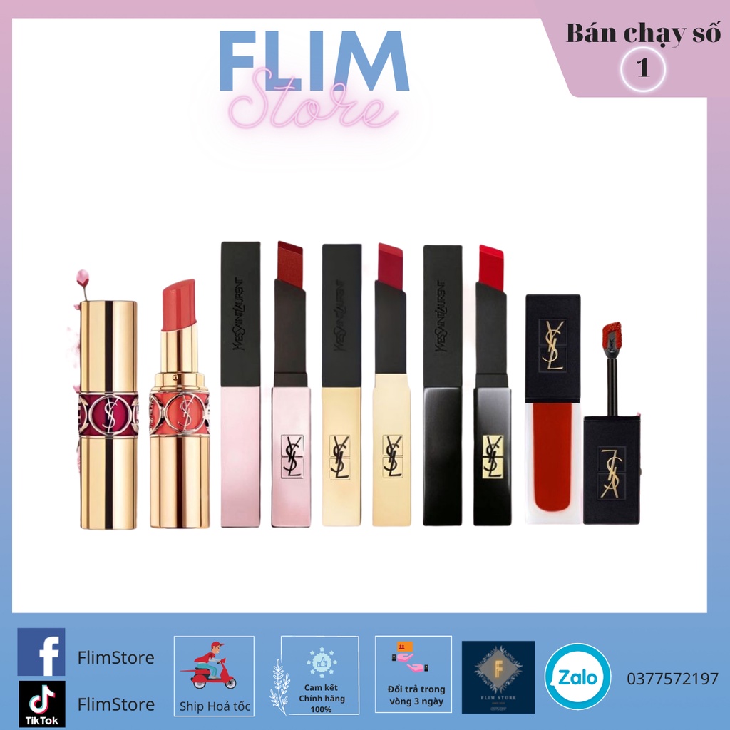 Son YSL 1971 11 unbox đỏ đất trendy cực kì tôn da, đặc biệt là làn da trắng