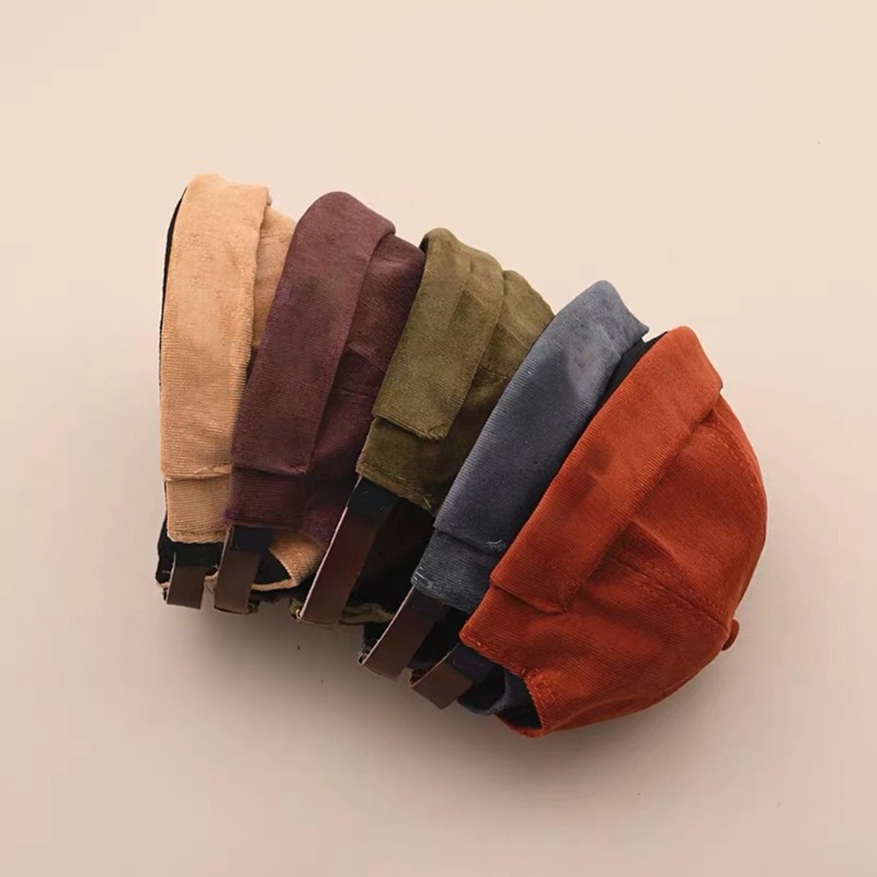 Mũ Lưỡi Trai Vải Nhung Không Vành Phong Cách Hip Hop Cổ Điển Dễ Thương