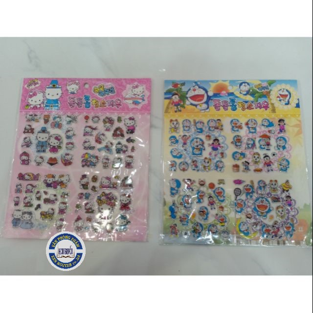 Sticker nổi Doraemon và Kitty KYY-011 ( vĩ)