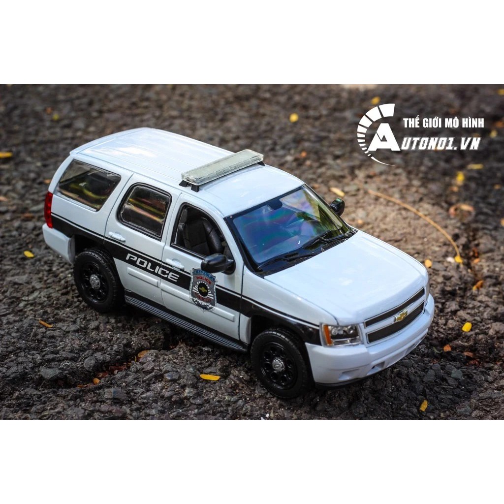 MÔ HÌNH XE CHEVROLET TAHOE 2008 POLICE 1:24 WELLY 7020