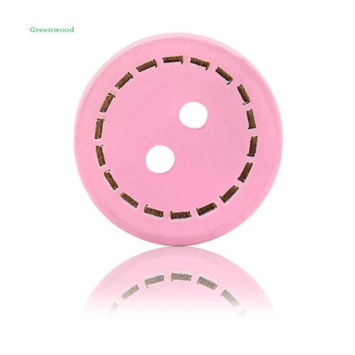 Bộ 100 cái nút gỗ 2 lỗ nhiều màu