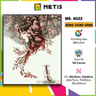 Tranh tô màu số hoá METIS Tranh Nàng thơ N022