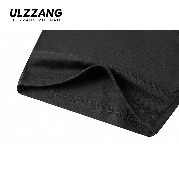 Áo thun tay lỡ ULZZANG 100% cotton dáng unisex form rộng in hình chó pug trên ngực