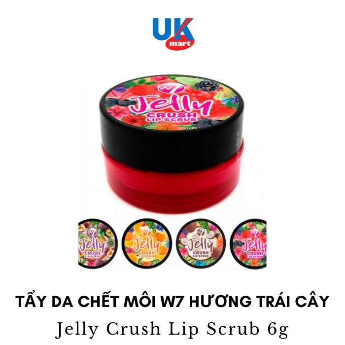 Tẩy Da Chết Môi W7 Jelly Crush Lip Scrub 6g