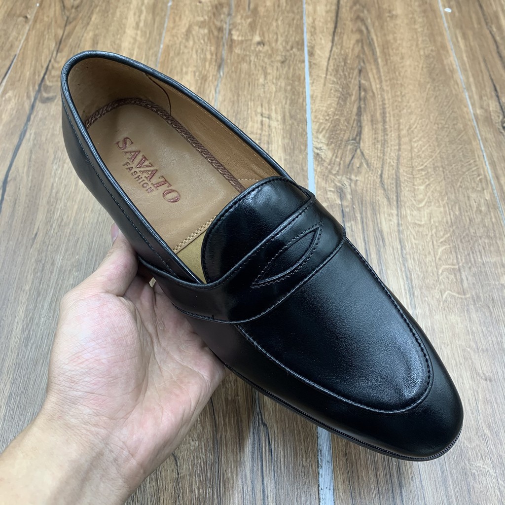 Giầy lười da bò nam phong cách lịch lãm 2021  + Tặng đón gót sừng cao cấp