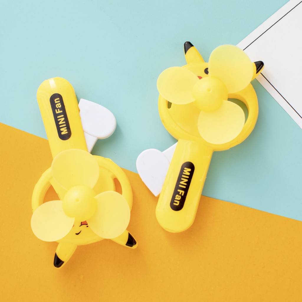 Quạt Mini Cầm Tay Họa Tiết Hoạt Hình Dễ Thương Sáng Tạo