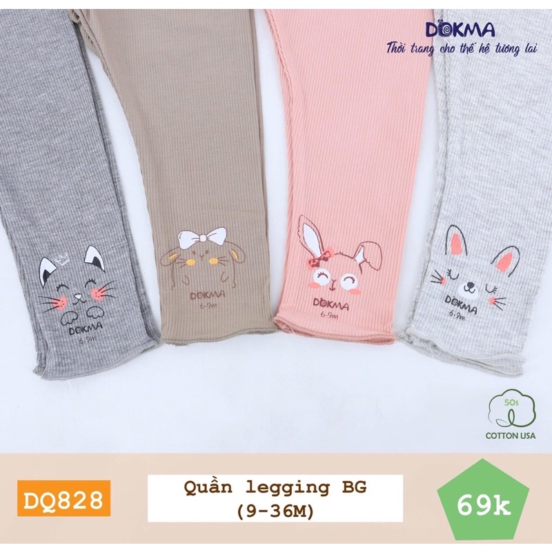 quần legging Dokma bé gái