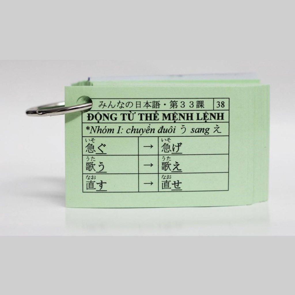 Thẻ Học Ngữ Pháp Tiếng Nhật Sơ Cấp N4 Tái Bản Mới Nhất - Flashcards Ngữ Pháp N4