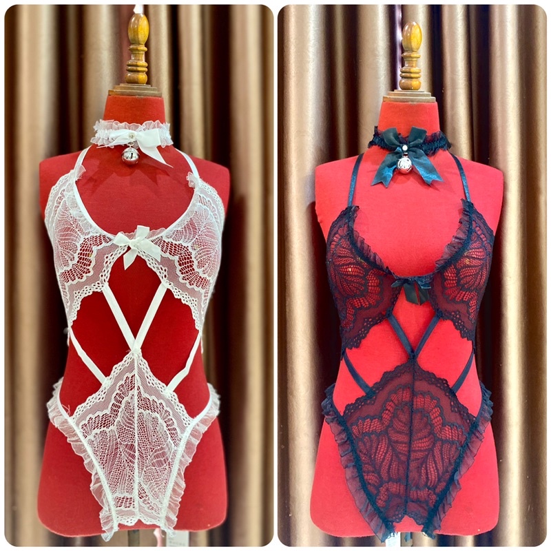 Bộ Đồ Ngủ Ren Dây Gợi Cảm Nóng Bỏng Cám Dỗ MS8298 [CWEAR.SEXY_ĐỒ NGỦ &amp; NỘI Y CAO CẤP]