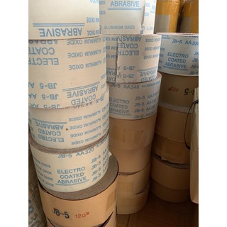 cuộn giấy ráp JB5(40m)giấy mài mịn,giấy vải nhám....nhám:A60-A400