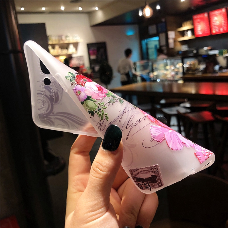 Ốp điện thoại silicon hoa lá cho Samsung S8 S8 Plus S9 S9 Plus A10 A20/A30 A40 A50 A60/M40 A70 A80/A90 M10 M20 M30/A40S | BigBuy360 - bigbuy360.vn