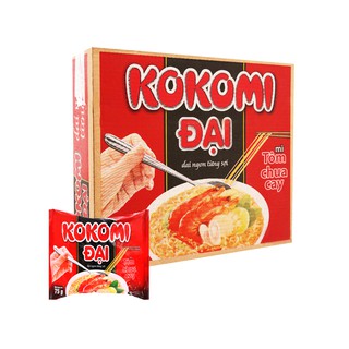 Thùng 30 Gói Mì Kokomi Đại Tôm Chua Cay (75g / Gói)