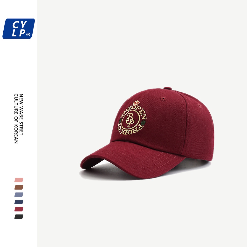 Mũ Lưỡi Trai Thêu Chữ Phối Màu Tương Phản Thời Trang Đường Phố Âu Mỹ Cá Tính Cho Nữ