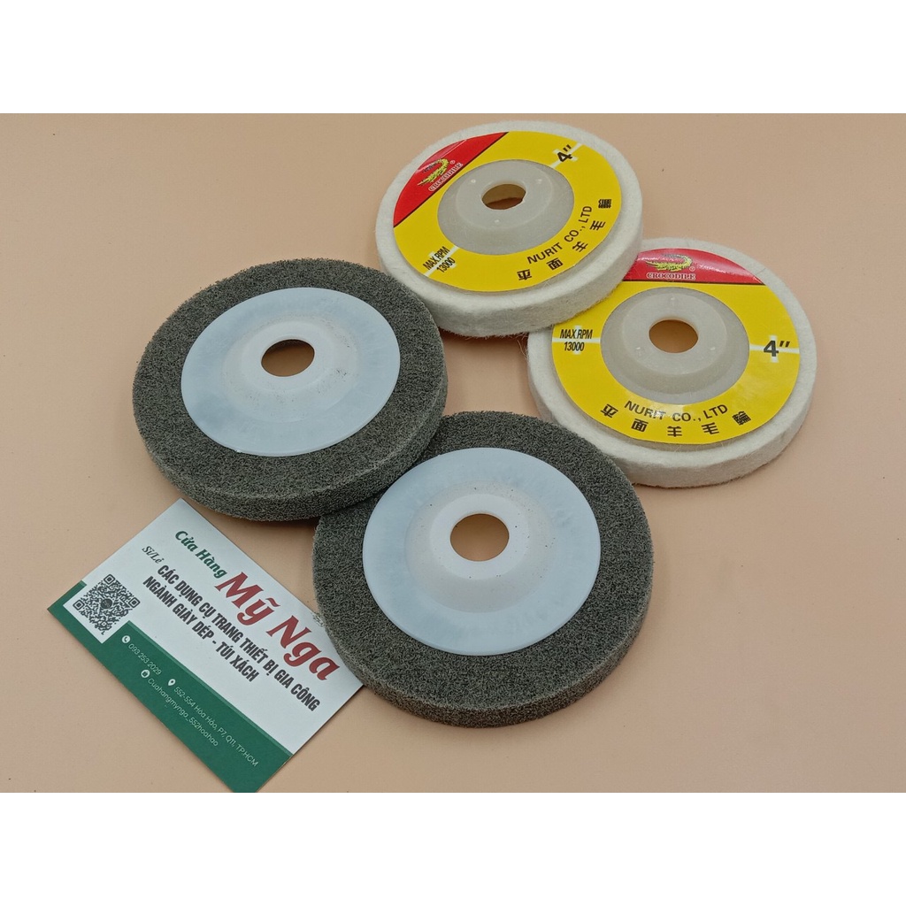 Nỉ mài đánh bóng, bánh mài nỉ dùng vải không dệt đánh bóng kim loại