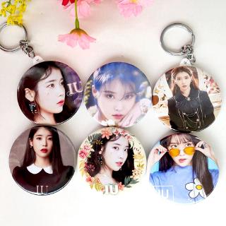 Móc Khóa Hình Tròn Khắc Chữ Iu Love Poem