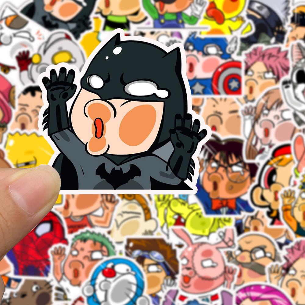 Bộ 50 miếng dán trang trí phong cách siêu anh hùng cá tính độc đáo | BigBuy360 - bigbuy360.vn