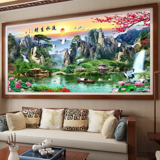 Tranh thêu phong cảnh xw2628 194x92cm