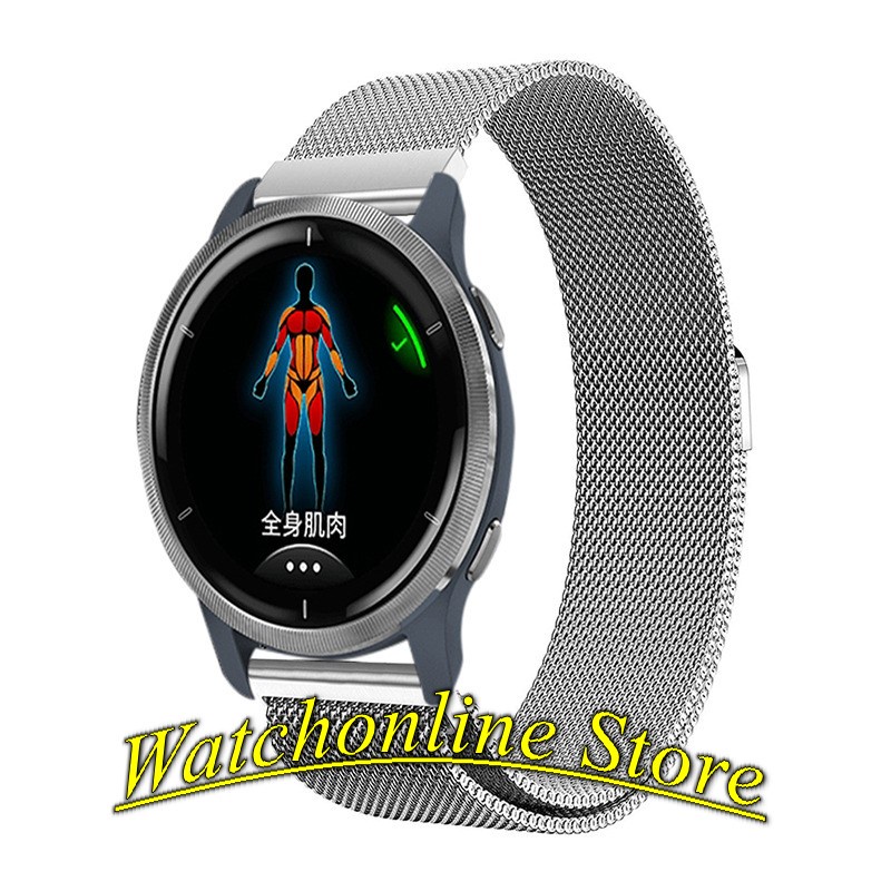 Dây đeo nam châm thép không gỉ Garmin Vivoactive 3 /3 music Venu 2 2S SQ Forerunner 245/245M 645 645M Move 3 (20mm)