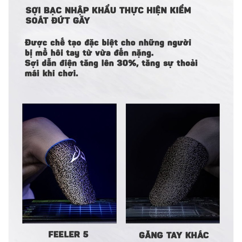 [ THẾ HỆ THỨ 5 ] Flydigi Wasp Feelers 5 | Găng tay chơi game PUBG, Liên quân, chống mồ hôi, cực nhạy, co giãn cực tốt