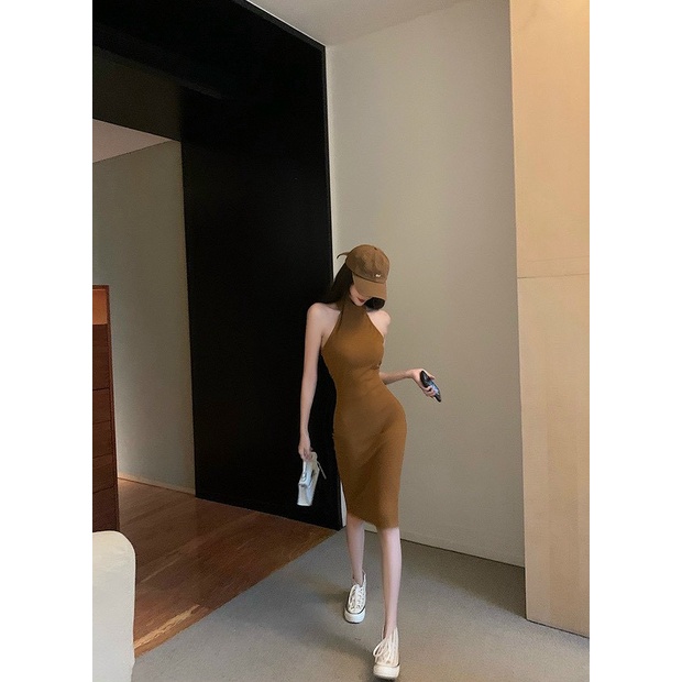 Đầm Body Cổ Yếm Xòe Form Ngắn | BigBuy360 - bigbuy360.vn