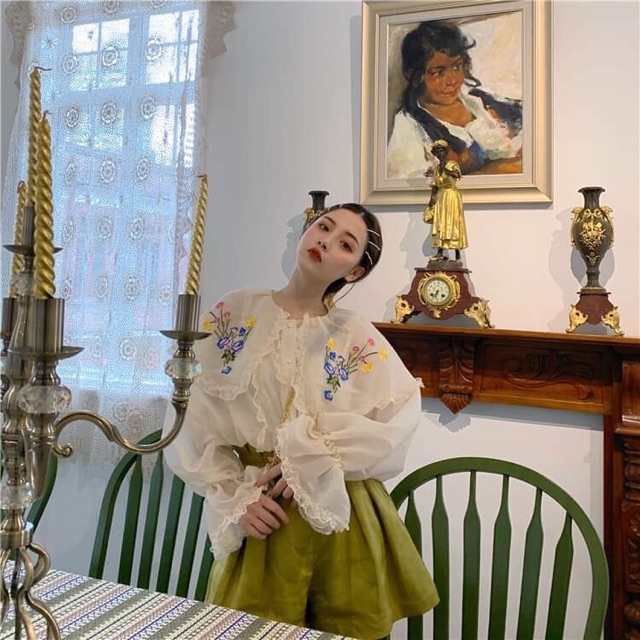 Áo sơ mi bánh bèo