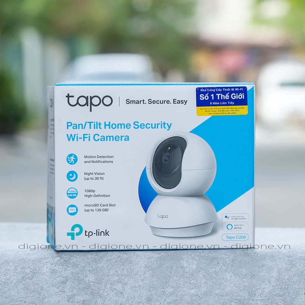 Camera Wifi An Ninh Trong Nhà TP-link Tapo C200 FullHD 1080P , đàm thoại 2 chiều , cảnh báo chuyển động , xoay 360° | BigBuy360 - bigbuy360.vn