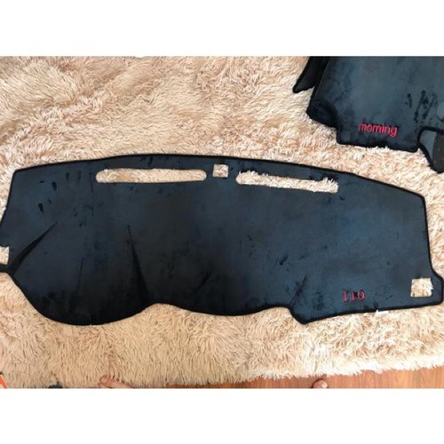 Thảm Taplo xe i10 Sedan dài 2 đầu Nhung, không mùi, loại Dày, chống trượt