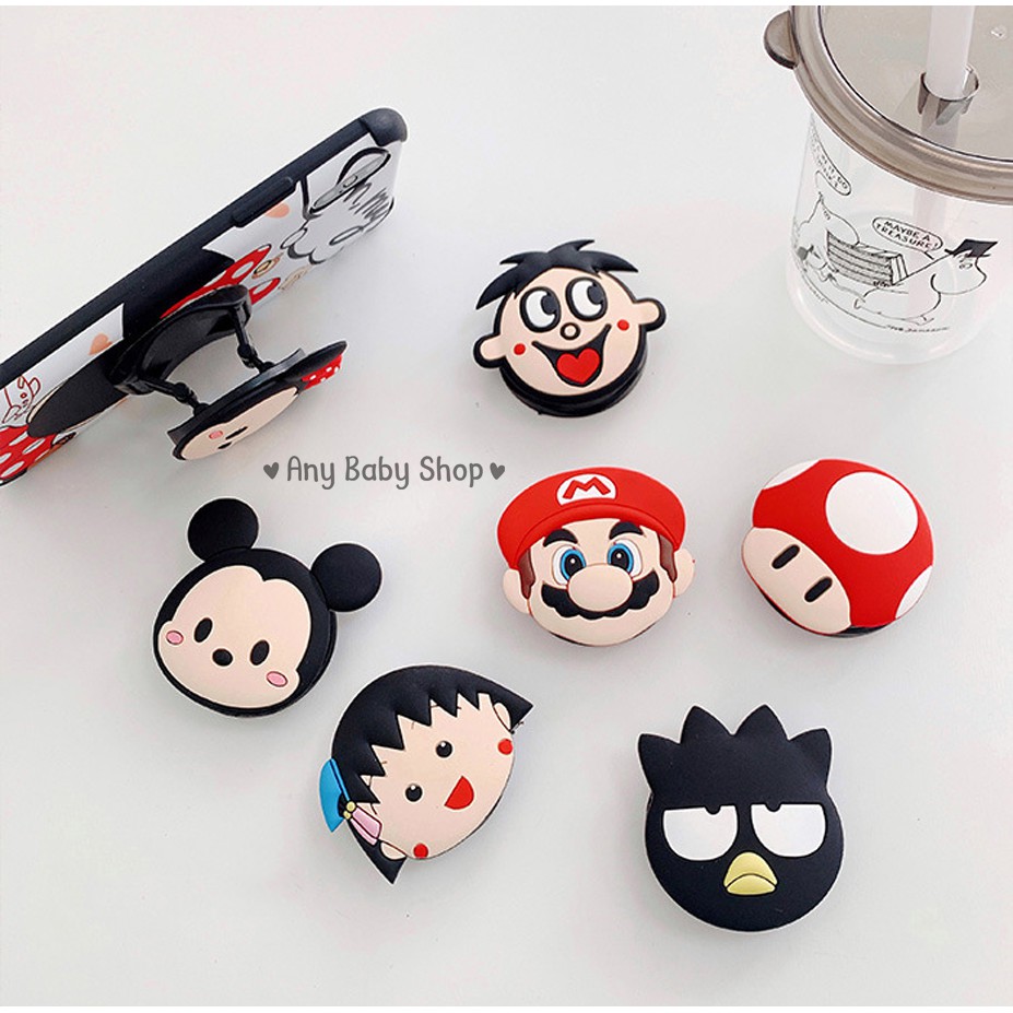 Nhẫn,giá đỡ điện thoại PopSockets 2019 đa năng hình 3D siêu cute (được chọn mẫu-hàng có sẵn)