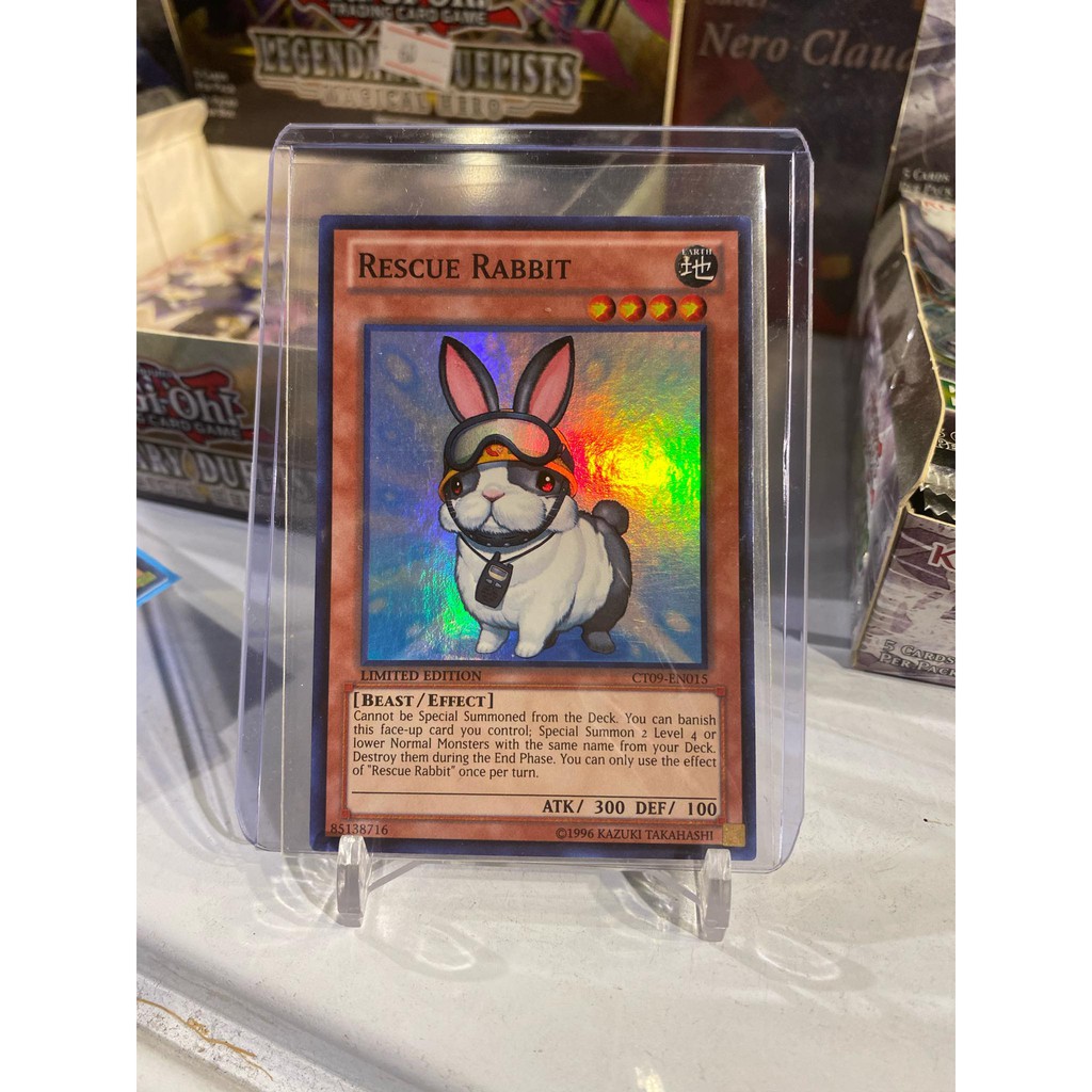 Lá bài thẻ bài Yugioh Rescue Rabbit – Super Rare - Tặng bọc bài nhựa bảo quản